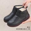 Soft Sole Comfortable Velvet Cotton Shoes Lightweight Warm Leather Boots Winter Short Boots