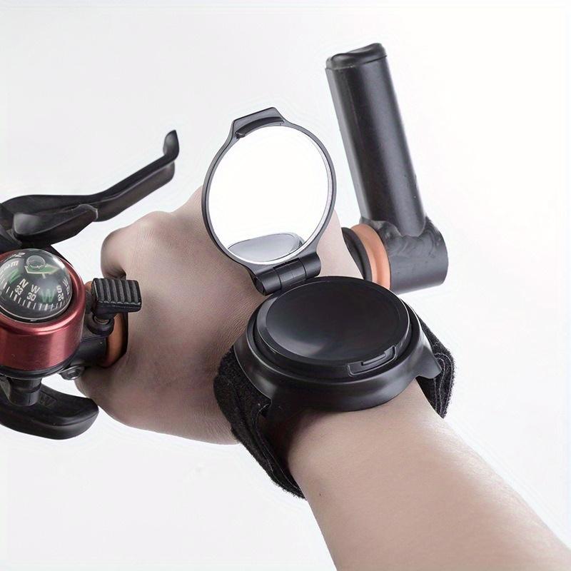 Bike Mirror, 360 Degree Adjustable Bike Rear View Mirrors Wristband Bike Mirror, Rotatable Cycle Wrist Rearview Mirrors