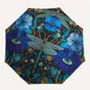 Blue Floral Dragonfly Tapestry: Bohemian Wall Hanging for Bedroom DecorUmbrella with Cute Design, Portable 3-Fold Compact Umbrella for Men & Women, Va