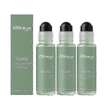 3pcs Anti-Dizzy Roll-On 10ml, Natural Fast-Acting Essential Oils for Vertigo, Dizziness, Nausea & Balance Support, Portable Travel Size