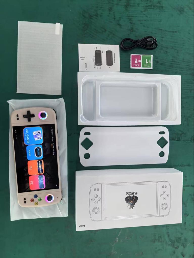 M27 7-Inch Handheld Retro Game Console - Portable Arcade, HD Display, TV Connectable