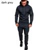 Herren Sportanzug Männer Langarm Hoodies Hosen Streetwear Sweatshirt Hosen Trainingsanzug Jogginganzüge