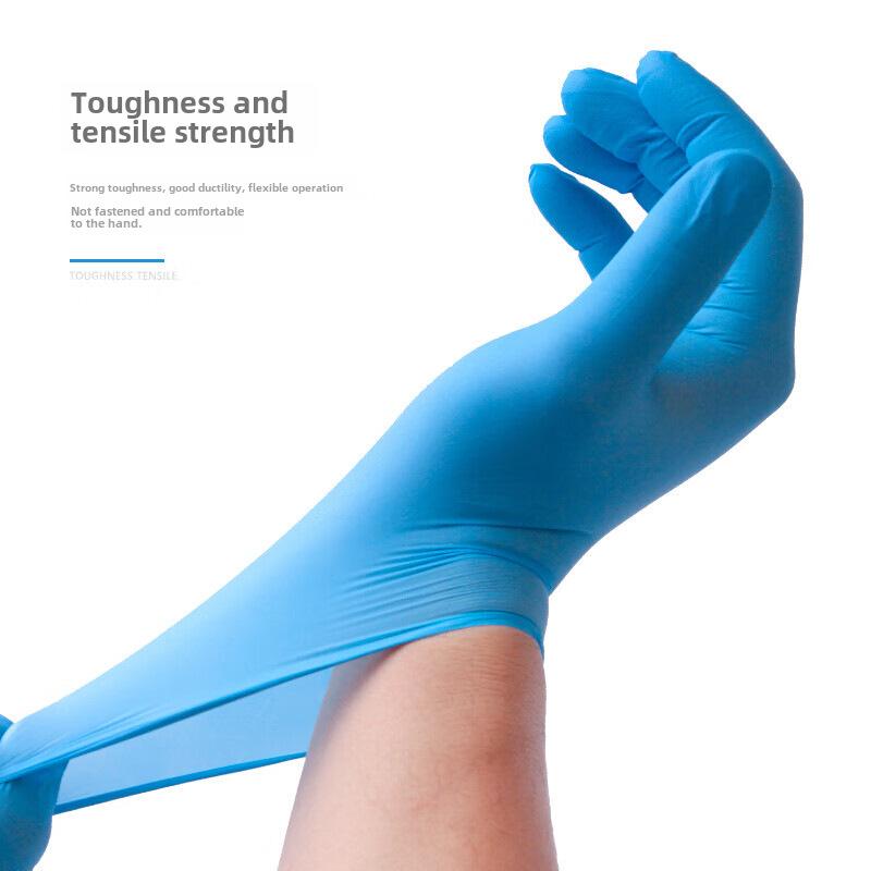 Inkco 50-Pack Disposable Nitrile PVC Gloves - Food Safe, Waterproof, for Kitchen & Cleaning