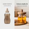 High Borosilicate Glass Honey Jar with Stirrer - Sealed Food Storage for Jam and Honey