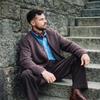Guernsey Woollens Alpaca V-Neck Cardigan - Brown