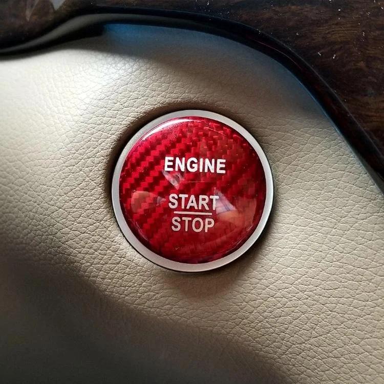 Auto Motor Start Stop Knopf Schalter Abdeckung Kohlefaser Aufkleber Für Mercedes-Benz