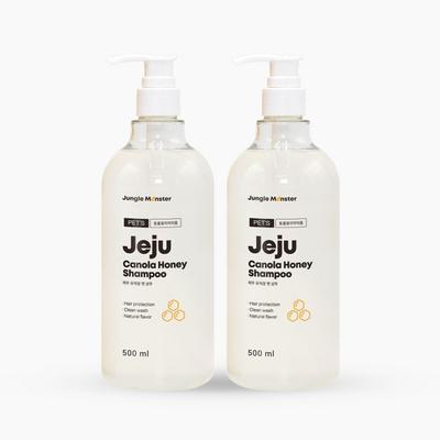 Jungle Monster Jeju Rape Honey Dog Shampoo, 500ml, 2 Pcs., Korean Pet Shampoo