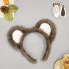 Halloween Day Animal Headband Otter Headband Masquerade Party Kids Show Props Sea Otter Ears Tail Set