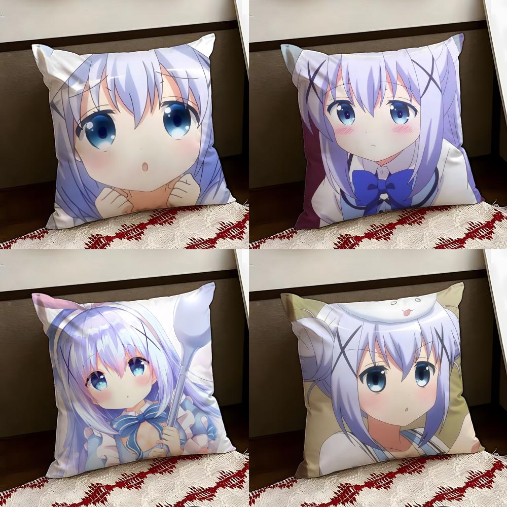 Cute Is the Order a Rabbit Cushion Cover Reversible Soft Durable Pillow Cover Home Car MultiScene Use for Daily Comfort