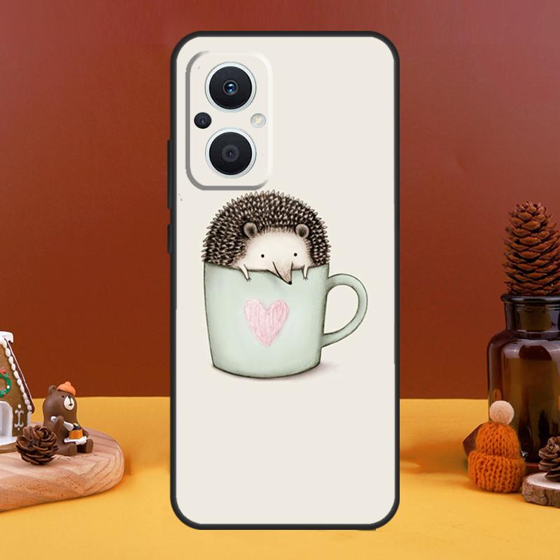 Hedgehog Case For OPPO Reno 10 Pro 11 F 4 5 6 7 8 Lite 4Z 5Z 8T OPPO Find X5 X2 X3 Lite X6 Pro Cover