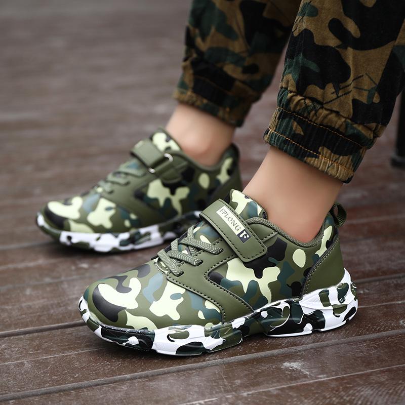 Summer Children Camouflage Sneakers Kids Sports Tennis Shoes Breathable Mesh Boys Girls Running Shoes Outdoor Casual Shoes