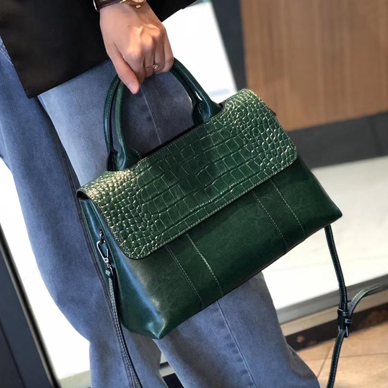 

Модная кожаная новая портативная сумка-тоут женская для поездок на работу, универсальная, большой вместимости, высококлассная на плечо, сумка-мессенджер