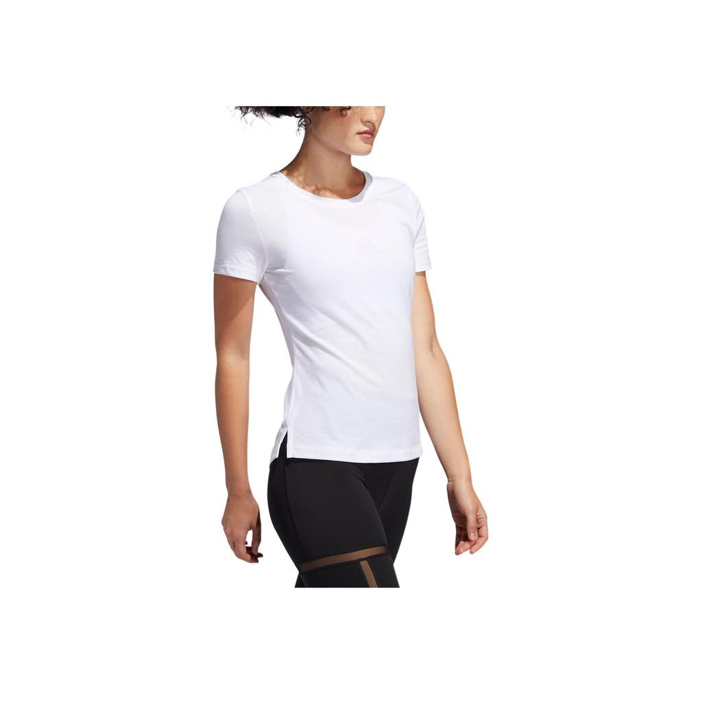 Adidas Prime Solid Slim Fit Crew Neck Short Sleeve T-Shirt Women Tops White Black FL8784