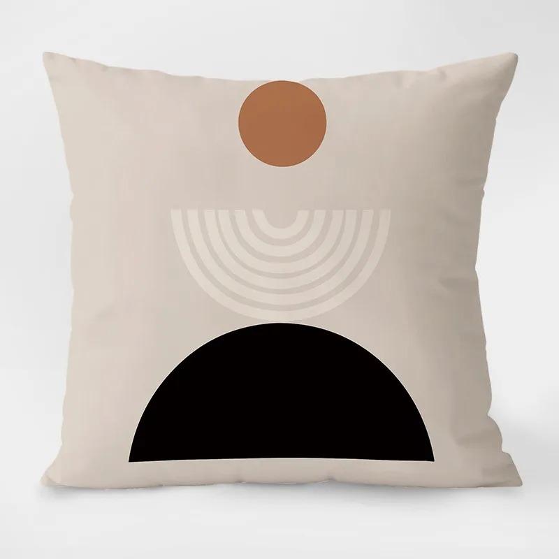 Simple Geometric Pattern Dormitory Decoration Office Living Room Sofa Pillowcase Home Pillowcase