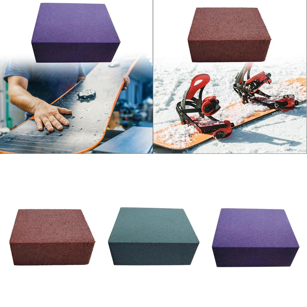 Snowboard Gummy Stone Ski Tuning Gummi Stone Ski Stone Rubber Grinding Stone for Edge Tuning Polishing Removing Rust and Burrs