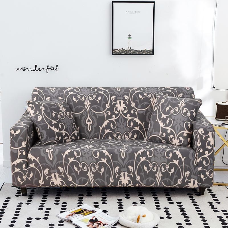 Trykt Stretch Sofatrekk Elastisk Polyester Spandex Sofatrekk, Universalt Tilpasset Sofatrekk for Sofamøbelbeskytter