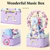 710Pcs Mini Building Blocks Music Box Building Rotating Carousel Ferris Wheel Building Block For Girls Children Toys