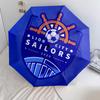 Lion City Sailors Football Club  pattern, automatic folding umbrella, portable and foldable design, 8 ribs, a Christmas or birthday gift.