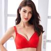Big Red Lace Push-Up Maternity Nursing Bra with Front Buckle