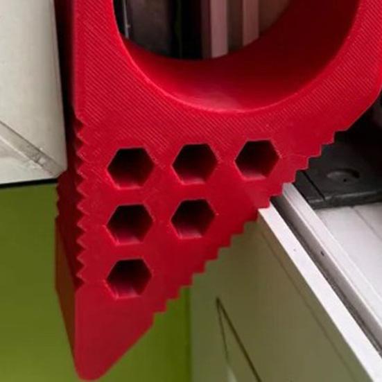 3D Printed Window Door Stopper Heavy Duty No-Tool Installation Multi-Functional Sliding Glass Windows Balcony Doors Anti-Slam Wedge