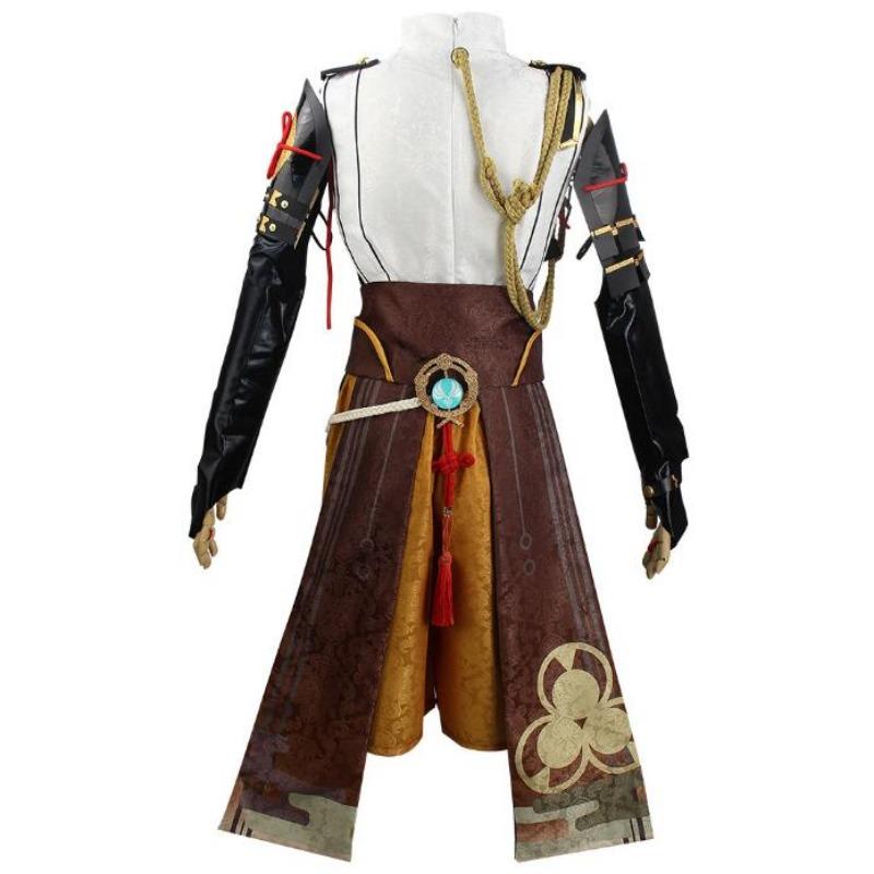Shikanoin Heizou Cosplay Game Genshin Impact Cosplay Costume Detective Combat Uniform Wig Suit Halloween Party Clothing Costumes