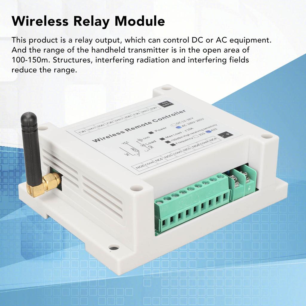 Remote Control Module 6 Channel Relay Controller Board 43300CMHz AC