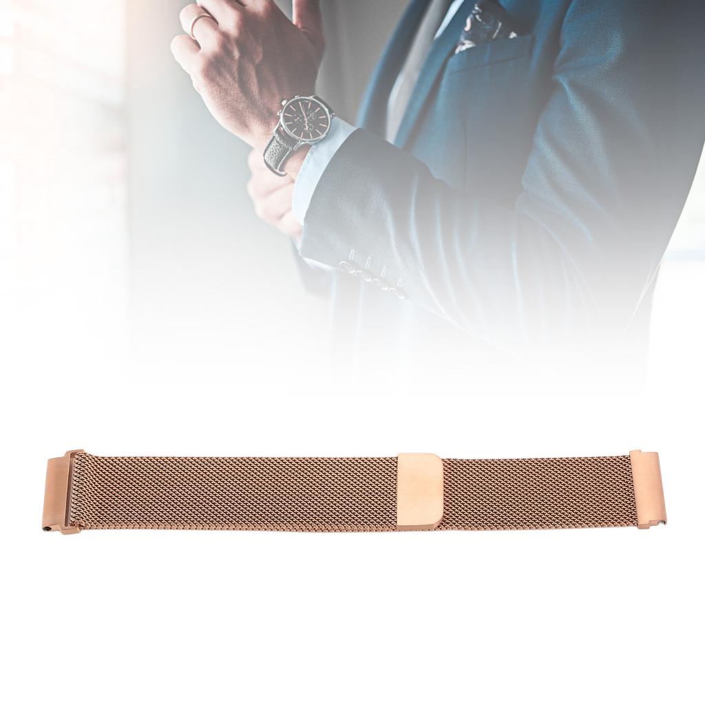 Mesh   Band Stainless Steel Magnetic Clasp Watch Replacement Strap for   Smartwatch