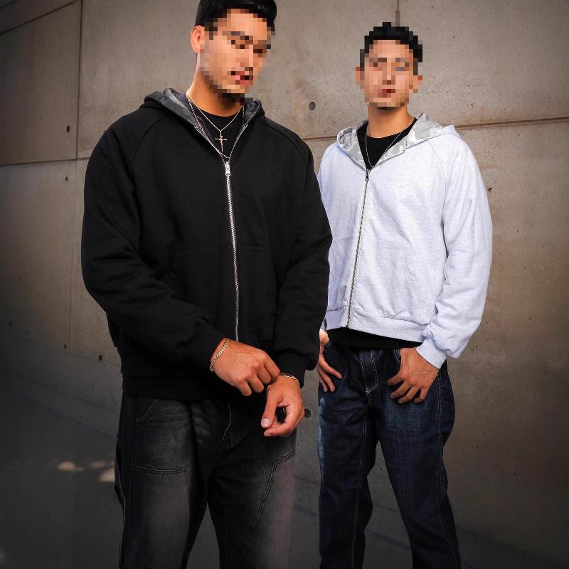 Evropská a americká podzimní a zimní retro personalizovaná módní volná maskáčová mikina s kapucí pro muže a ženy