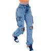 Women's Loose And Casual Trend Ripped Casual Fashion Tight Fitting Leg Jeans