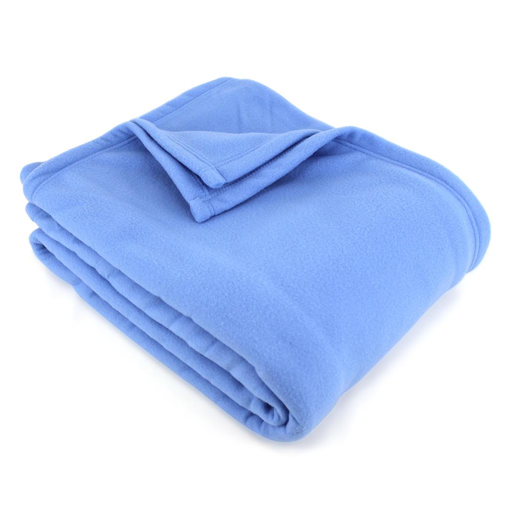 Buy Fleece Blanket 180x220 Cm 100 Polyester 350 G / M2 TEDDY Azure