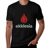 Ekklesia Light Green TShirt Big Size Short Sleeve Tee for Men