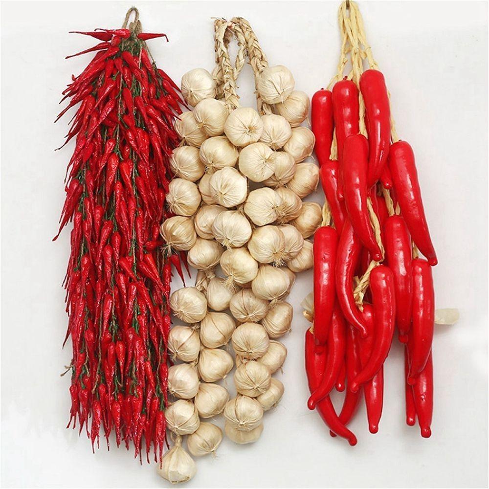 Kuchyňská dekorace Falešná chilli paprička Červená paprika Simulované jídlo Falešná zelenina Fotografické rekvizity Umělá zelenina