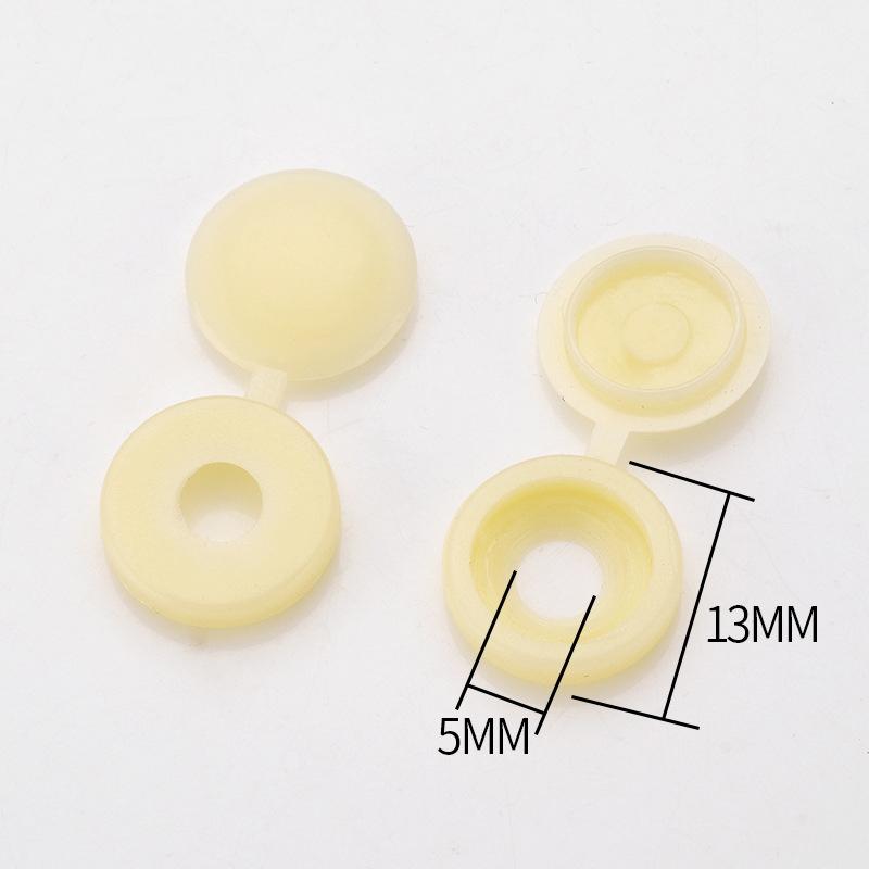 100/50 Stück Nägel Schraubkappen Abdeckung Kunststoff Schutz Rostschutz Schnalle Schraubabdeckung Kreuzschlitzschraube Klappkappen Autozubehör