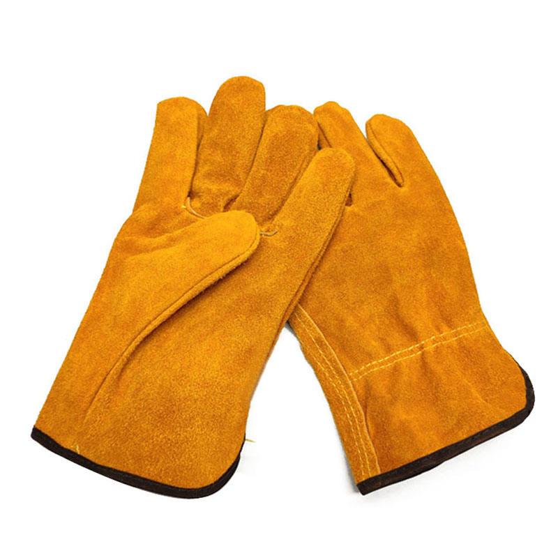 Leather Gloves, Welding Gloves, Safety Gloves, Work Gloves, Puncture-resistant, Cut-resistant