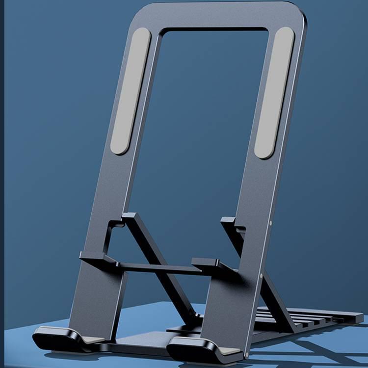 PISEN Alloy Folding Stand for Phones & Tablets: Ideal for Live Streaming, Cooking, or Online Classes.