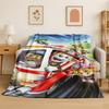 Cartoon P-Patrol Cute Dog Flannel Blanket Soft Warm Throw Blanket for Bedroom Living Room Bed Travel Camping Picnic Gift Kids