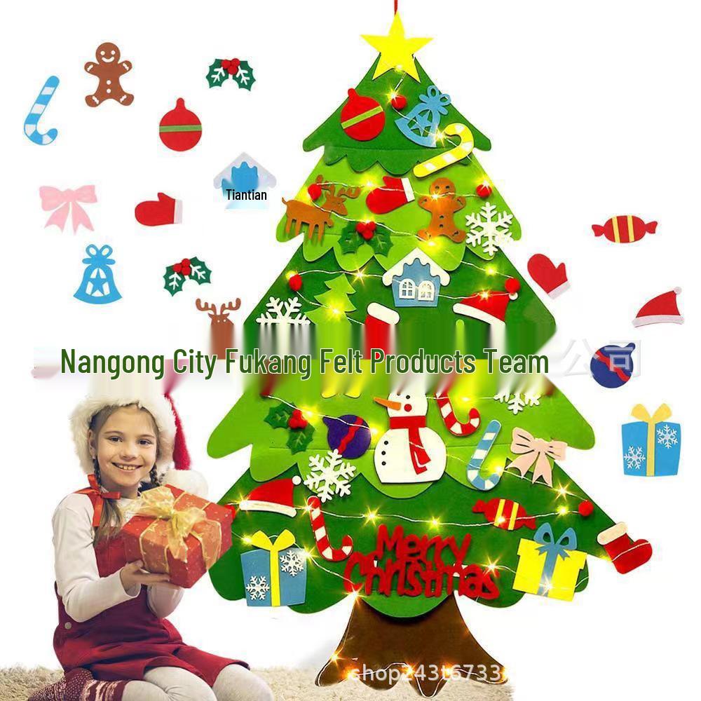 DIY Children's Felt Christmas Tree Ornaments