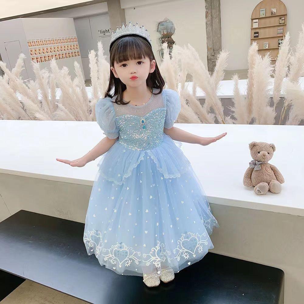 Summer Girls Princess Dress Kids Halloween Carnival Party Children Birthday