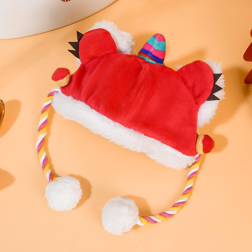 Cat Funny New Year Transformation Headgear Pet Supplies Hats Autumn and Winter Tiger Headgear Chinese Style Pet Decoration Hats