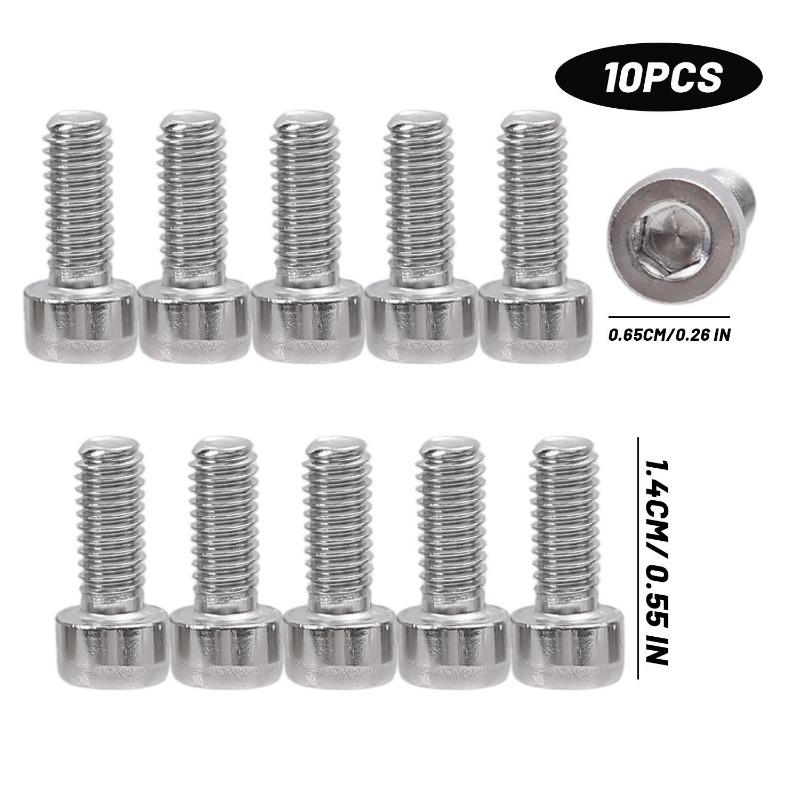 M3/M4 Thread External Hexagon Bolts Screws Set Stainless Steel Allen Head Bolt Screw Hex Socket Cap Nuts Furniture Fasteners