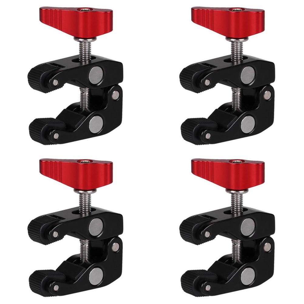 

Металлический суперзажим с отверстием 1/4 дюйма 3/8 дюйма Magic Arm Clamp для монитора цифровой зеркальной камеры