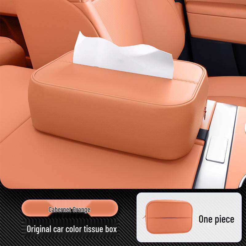 E5 PLUS Blue Electric Car Tissue Box: Model 26 Seat Backrest Hanging Bag Accessory.