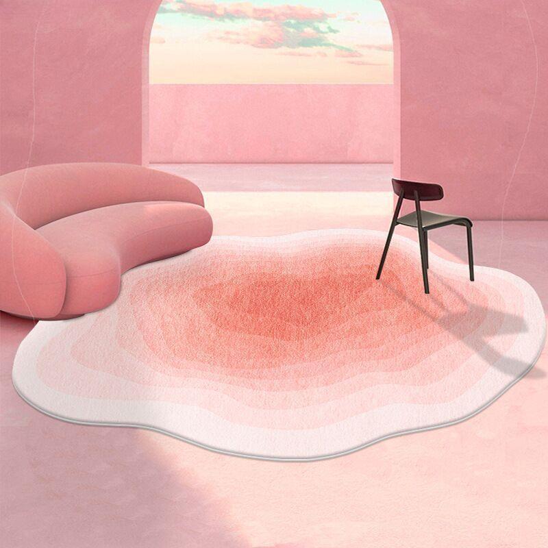 Solid Abstract Irregular Large Area Living Room Decorative Carpet Washable Easy Care Home Carpets Anti Slip Anti Fouling Rug