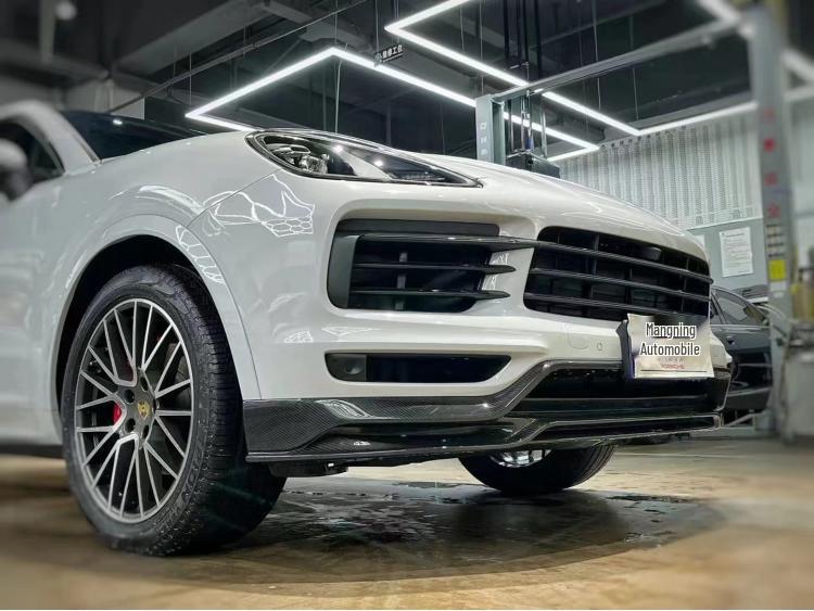 Porsche Cayenne Coupe (18-25) Carbon Fiber Kit: Front Lip, Side Skirts, Rear Lip, Roof & Middle Spoilers