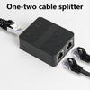 Gigabit Ethernet Splitter 1 to 2 networking Ethernet Splitter LAN Splitter with Power Cable RJ45 Splitter 100/1000Mbps