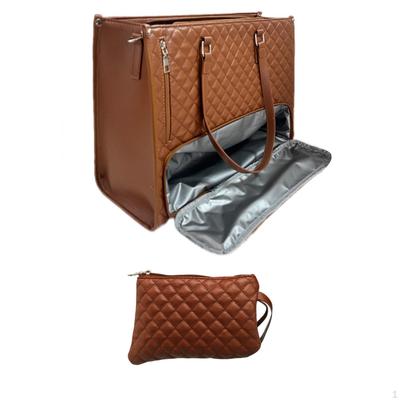Women Insulated Lunch Tote Large Capacity Computer Handbag for Collage Business