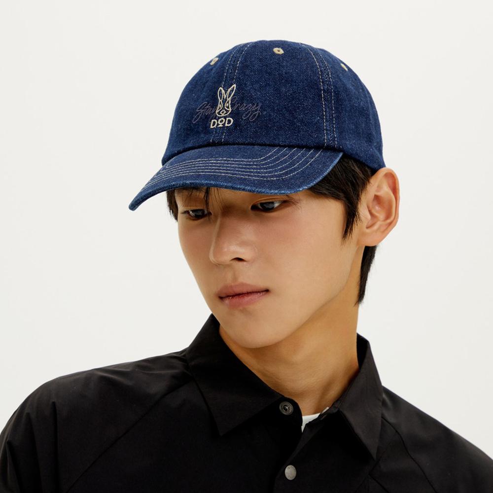 DOD Pigment Double Logo Ball Cap (Indigo)