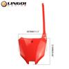 LINGQI RACING Number Plates Fairing Front Plastic Cover Name Panel For CRF450  CRF450RX Off Road Motocross Dirt Bike