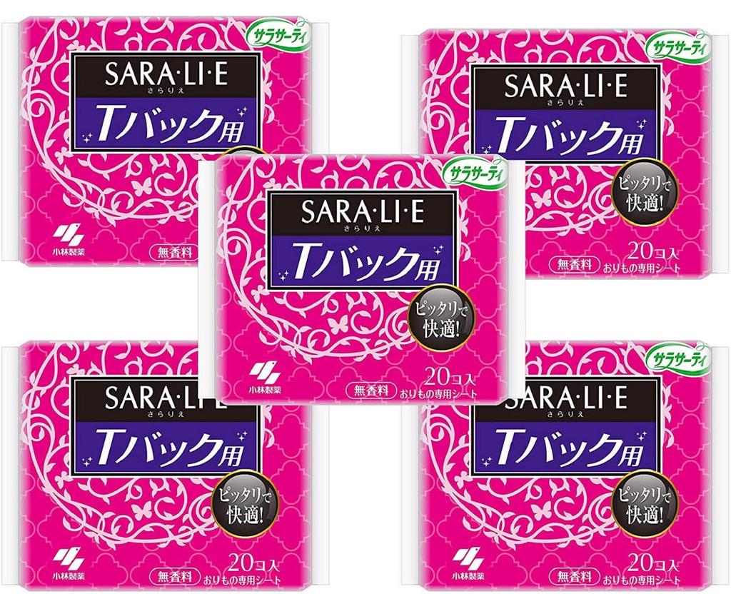Sarasaati Sararie unscented vaginal discharge sheet for 20 pieces x 5 pieces [Bulk purchase] T-back shorts,