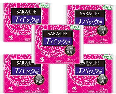 Sarasaati Sararie Unscented Vaginal Discharge Sheet for 20 Pieces X 5 Pieces [Bulk Purchase] T-back Shorts,